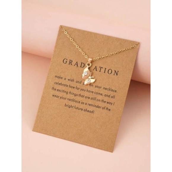 Gold Graduation Necklace - Picture 1 of 3